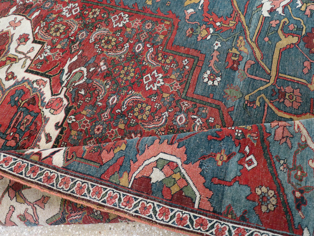 Antique Persian Bidjar Sampler Rug, No.19947 - Staging