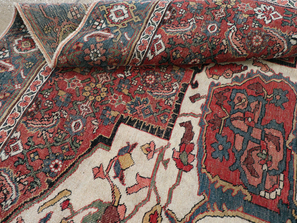 Antique Persian Bidjar Sampler Rug, No.19947 - Staging