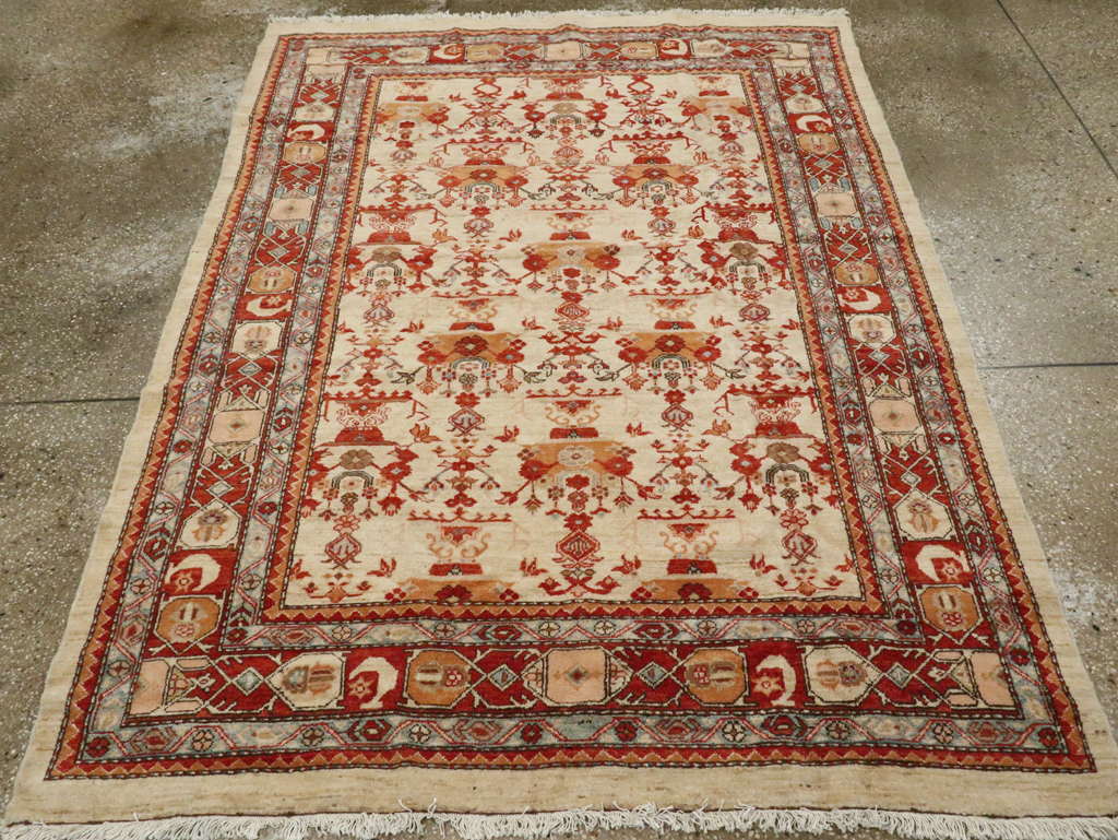 Modern Persian Malayer Accent Rug, No.19965 - Staging
