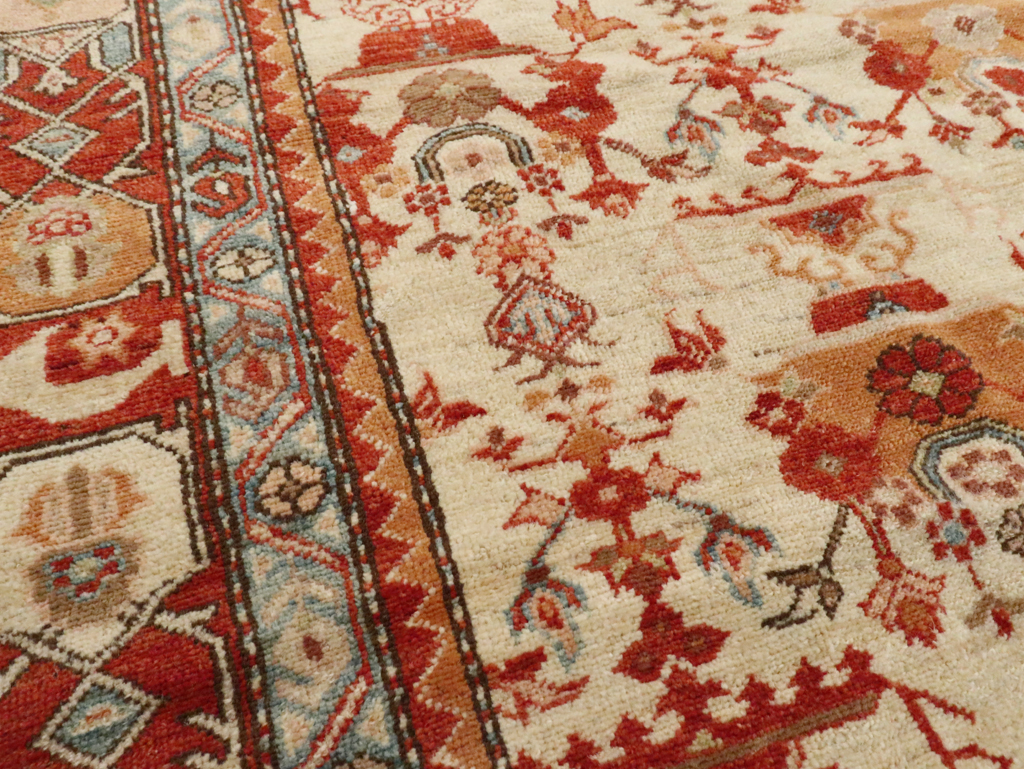 Modern Persian Malayer Accent Rug, No.19965 - Staging