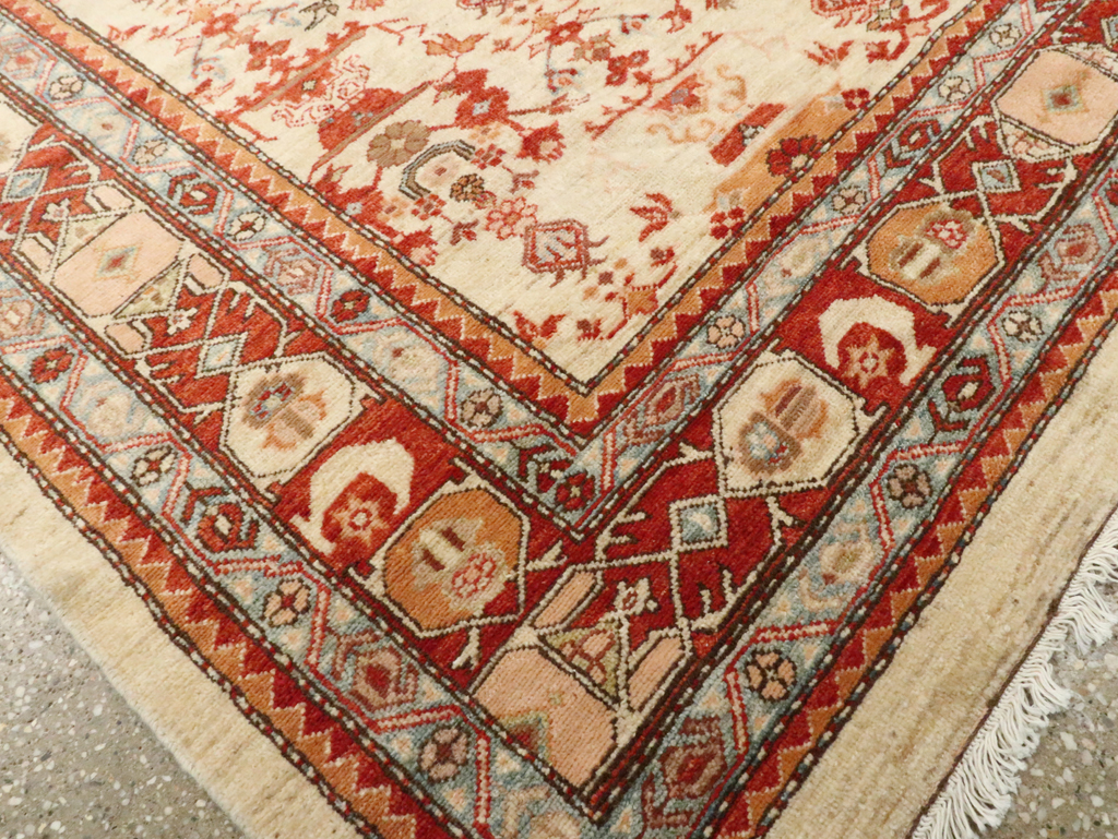 Modern Persian Malayer Accent Rug, No.19965 - Staging