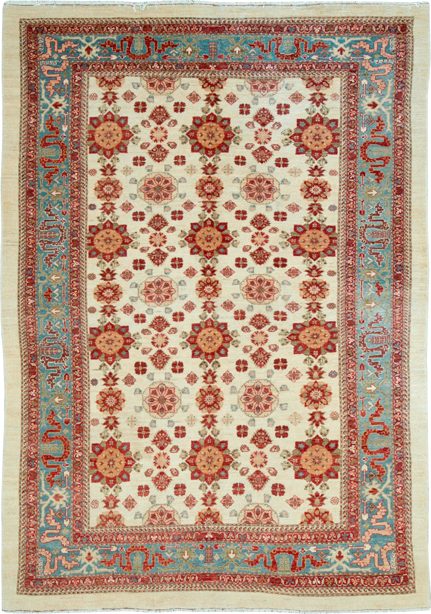 Modern Persian Malayer Rug, No.19968 - Staging