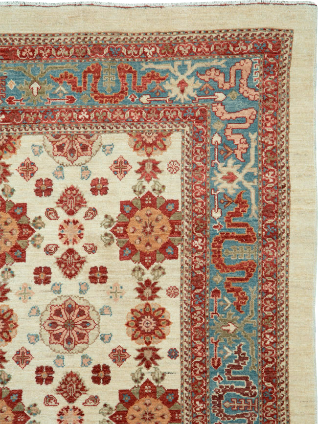 Modern Persian Malayer Rug, No.19968 - Staging