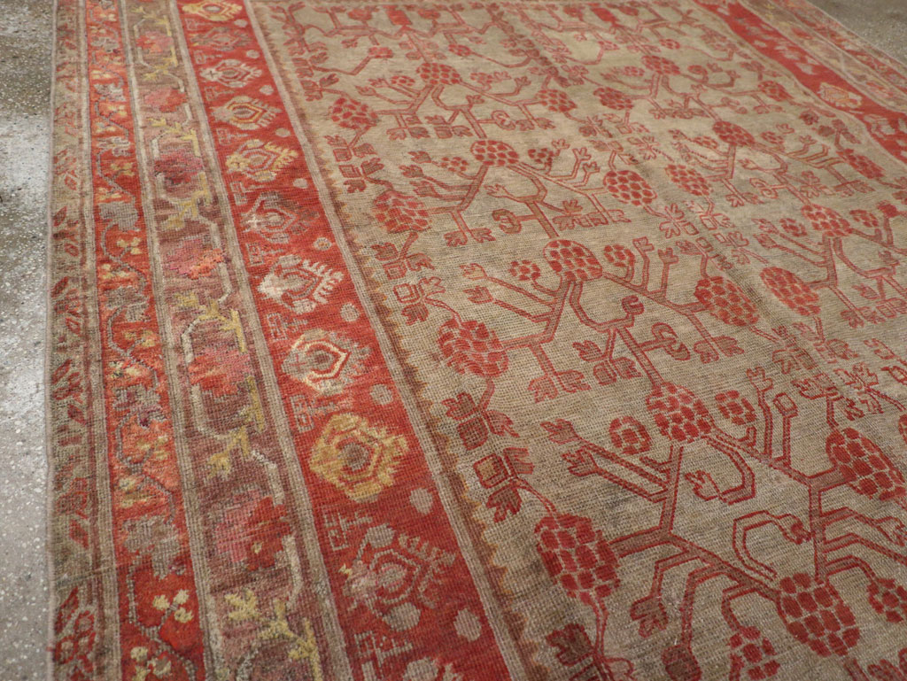 Antique East Turkestan Khotan Gallery Rug, No.19989 - Staging
