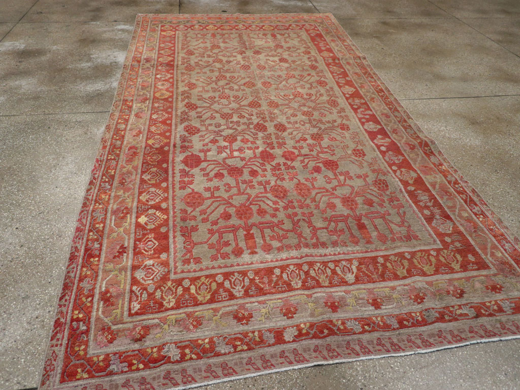 Antique East Turkestan Khotan Gallery Rug, No.19989 - Staging