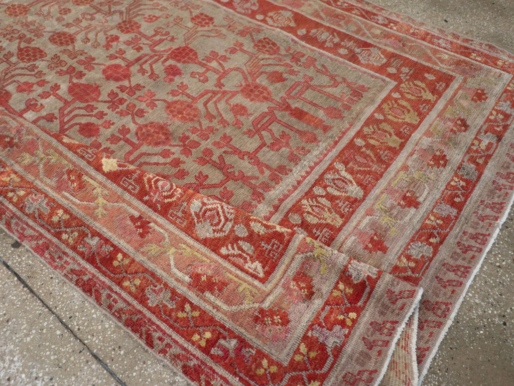 Antique East Turkestan Khotan Gallery Rug, No.19989 - Staging