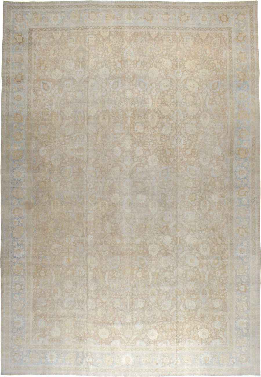 Antique Persian Tabriz Oversize Carpet, No.20010 - Staging