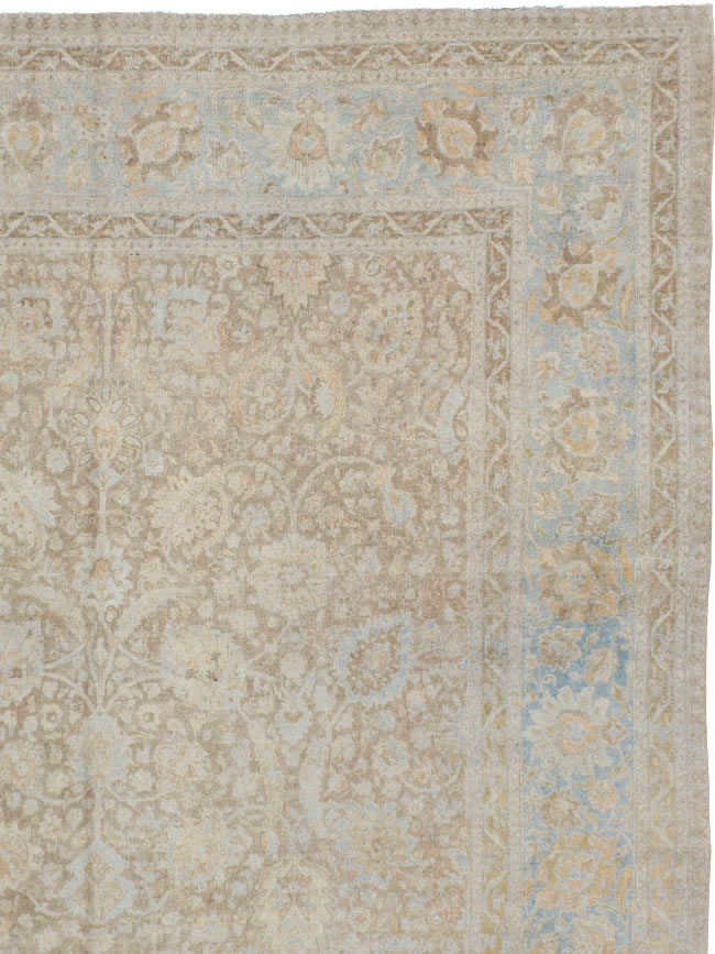 Antique Persian Tabriz Oversize Carpet, No.20010 - Staging