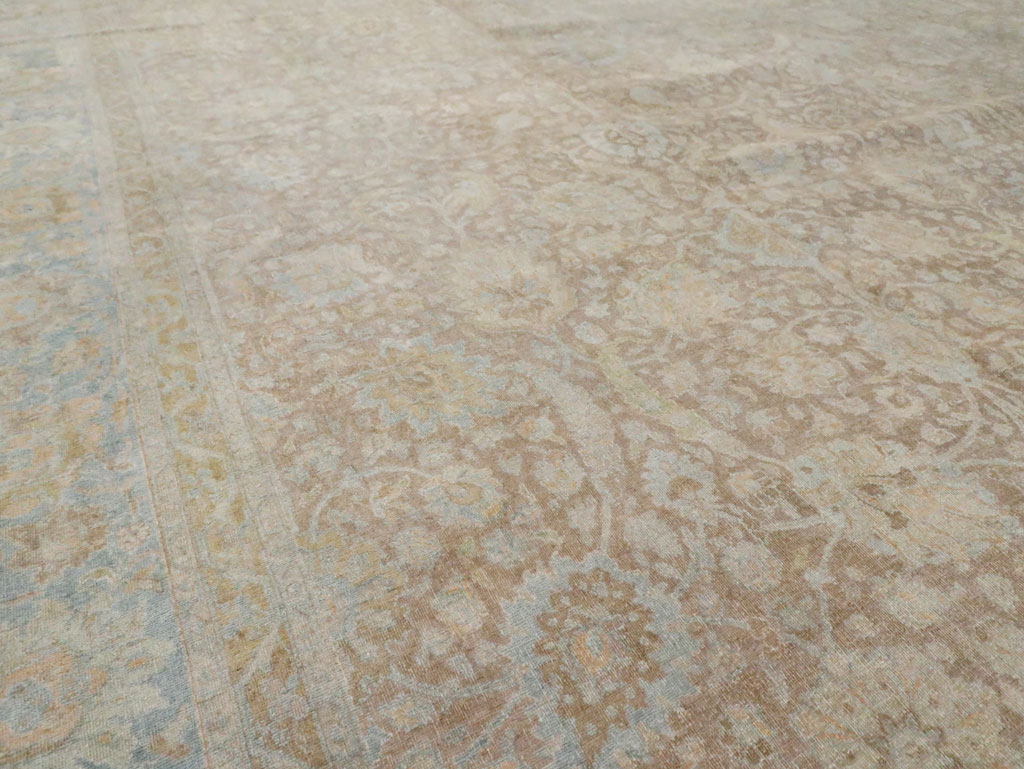 Antique Persian Tabriz Oversize Carpet, No.20010 - Staging