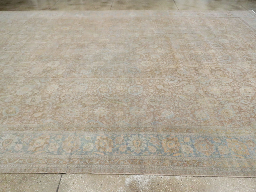 Antique Persian Tabriz Oversize Carpet, No.20010 - Staging