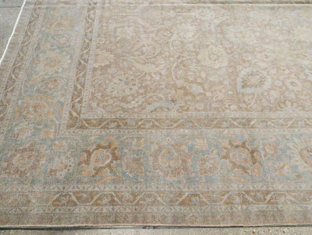 Antique Persian Tabriz Oversize Carpet, No.20010 - Staging
