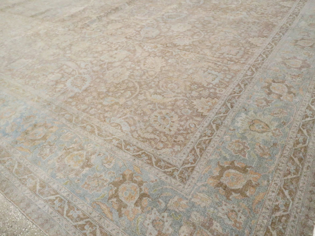 Antique Persian Tabriz Oversize Carpet, No.20010 - Staging