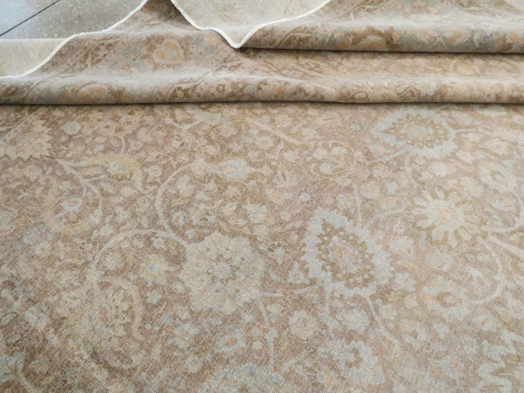 Antique Persian Tabriz Oversize Carpet, No.20010 - Staging