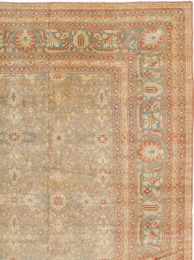 Antique Persian Tabriz Carpet, No.20012 - Staging