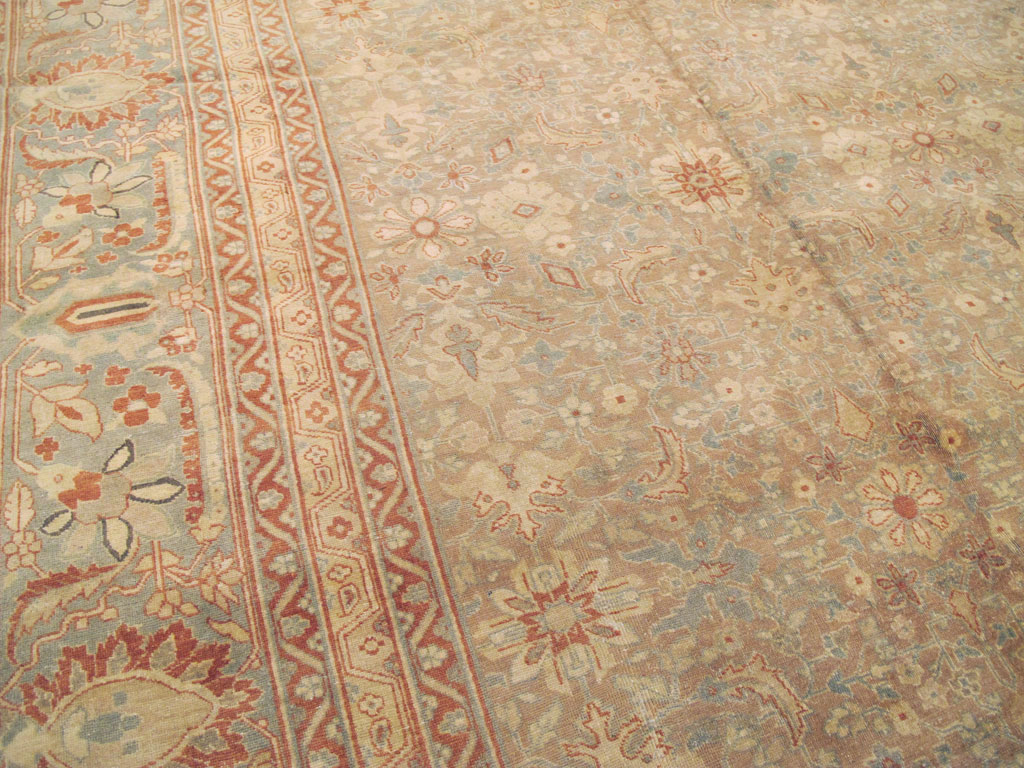 Antique Persian Tabriz Carpet, No.20012 - Staging