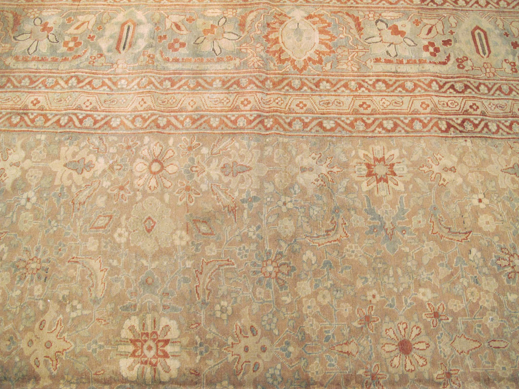 Antique Persian Tabriz Carpet, No.20012 - Staging