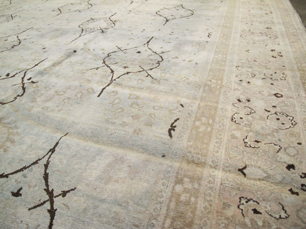 Antique Persian Tabriz Carpet, No.20014 - Staging