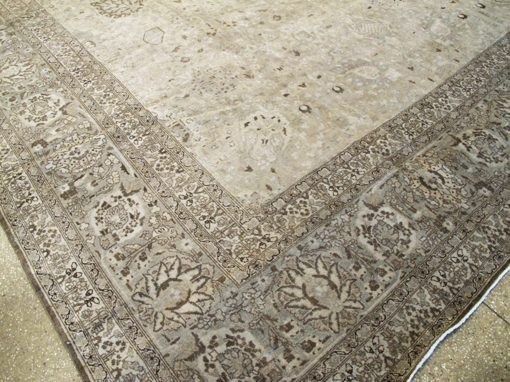 Antique Persian Tabriz Carpet, No.20018 - Staging