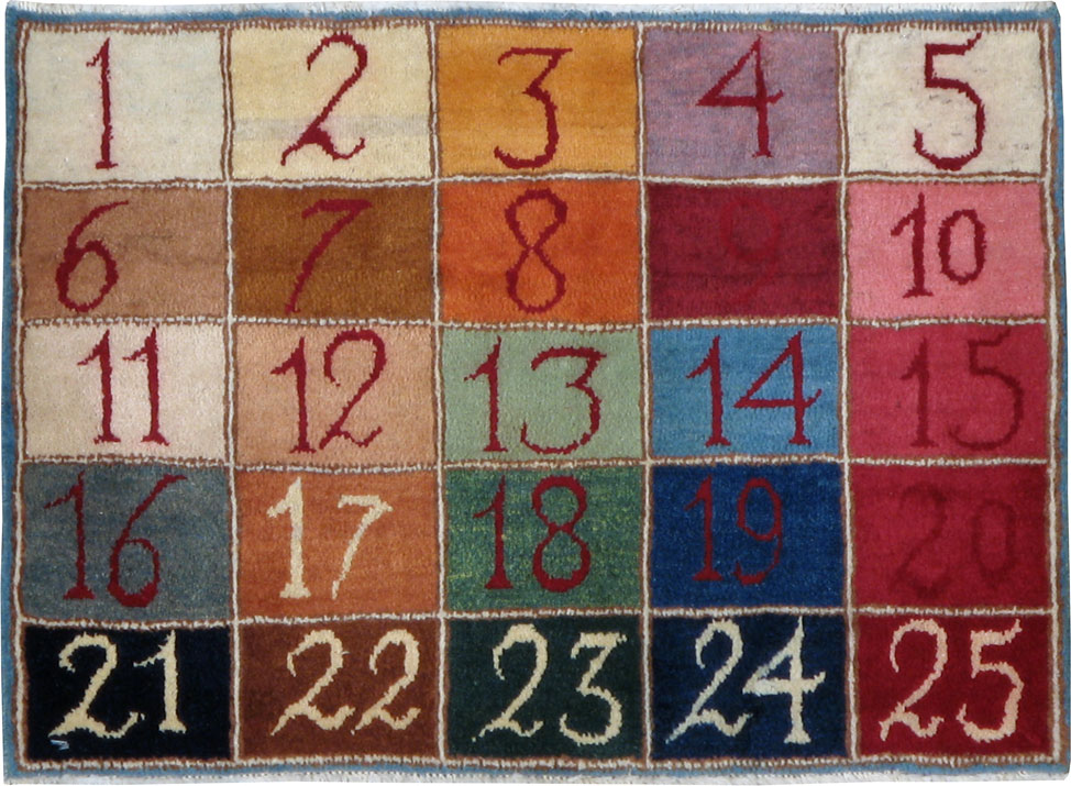 Vintage Persian Kashan Rug (Pair: 1 of 2), No.20019 - Staging