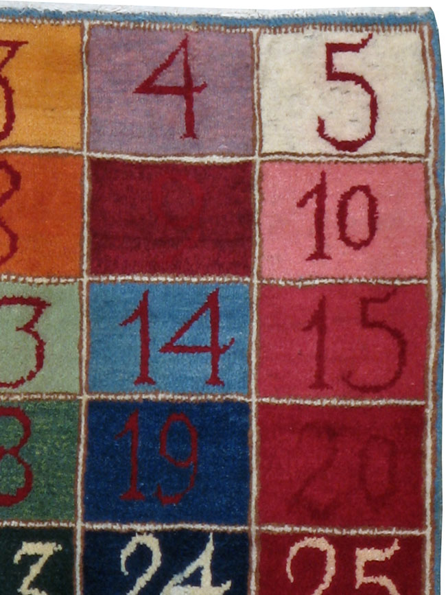 Vintage Persian Kashan Rug (Pair: 1 of 2), No.20019 - Staging