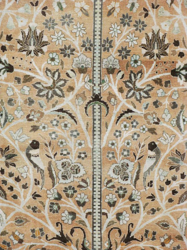 Vintage Persian Mashad Carpet, No.20022 - Staging