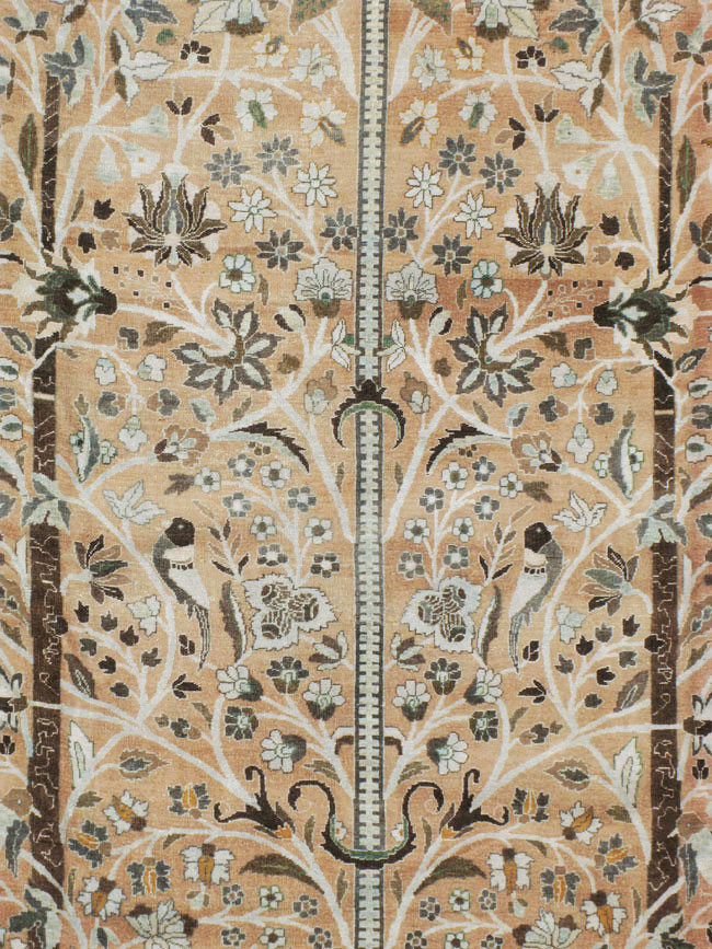 Vintage Persian Mashad Carpet, No.20022 - Staging