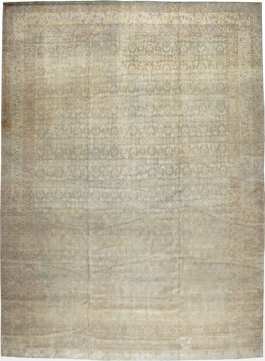 Antique Persian Tabriz Carpet, No.20023 - Staging