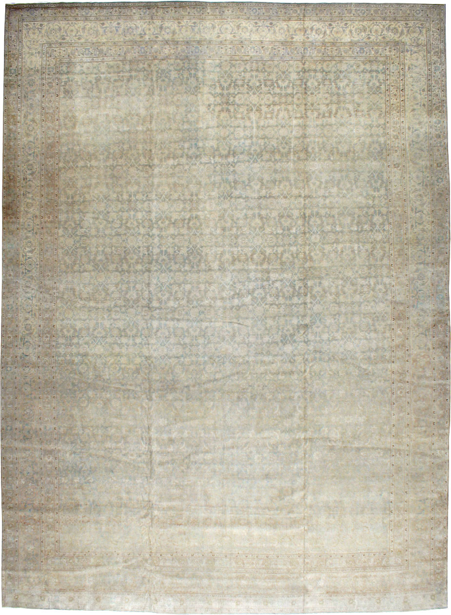 Antique Persian Tabriz Carpet, No.20023 - Staging