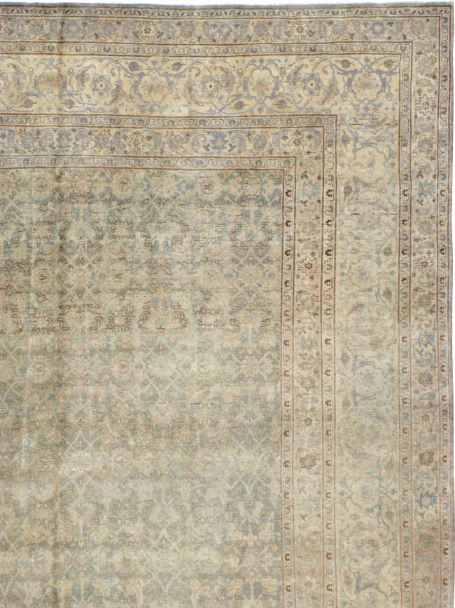 Antique Persian Tabriz Carpet, No.20023 - Staging