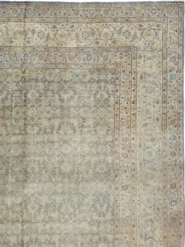 Antique Persian Tabriz Carpet, No.20023 - Staging