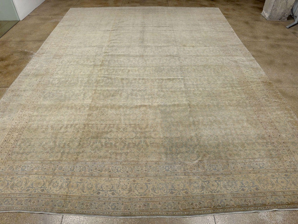 Antique Persian Tabriz Carpet, No.20023 - Staging