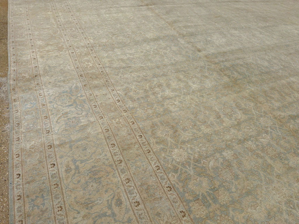 Antique Persian Tabriz Carpet, No.20023 - Staging