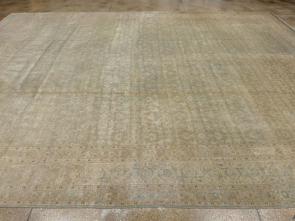 Antique Persian Tabriz Carpet, No.20023 - Staging
