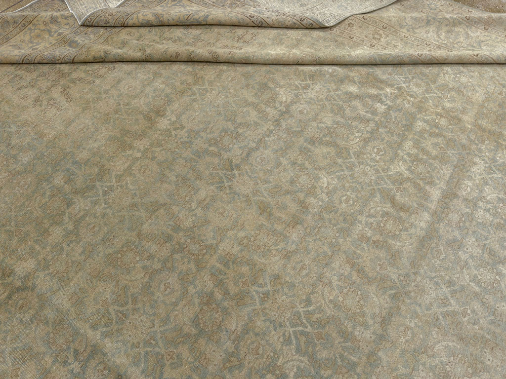 Antique Persian Tabriz Carpet, No.20023 - Staging