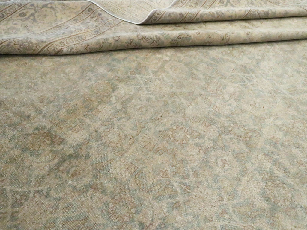 Antique Persian Tabriz Carpet, No.20023 - Staging