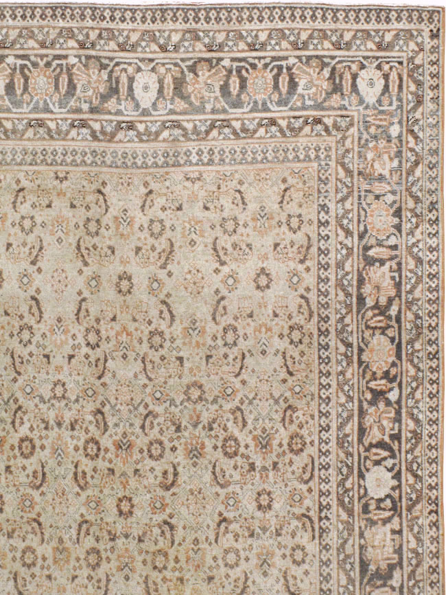 Antique Persian Tabriz Carpet, No.20025 - Staging