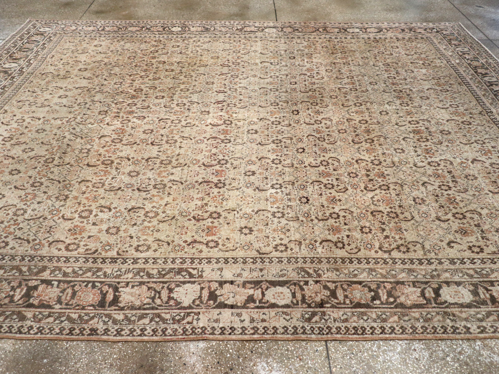 Antique Persian Tabriz Carpet, No.20025 - Staging