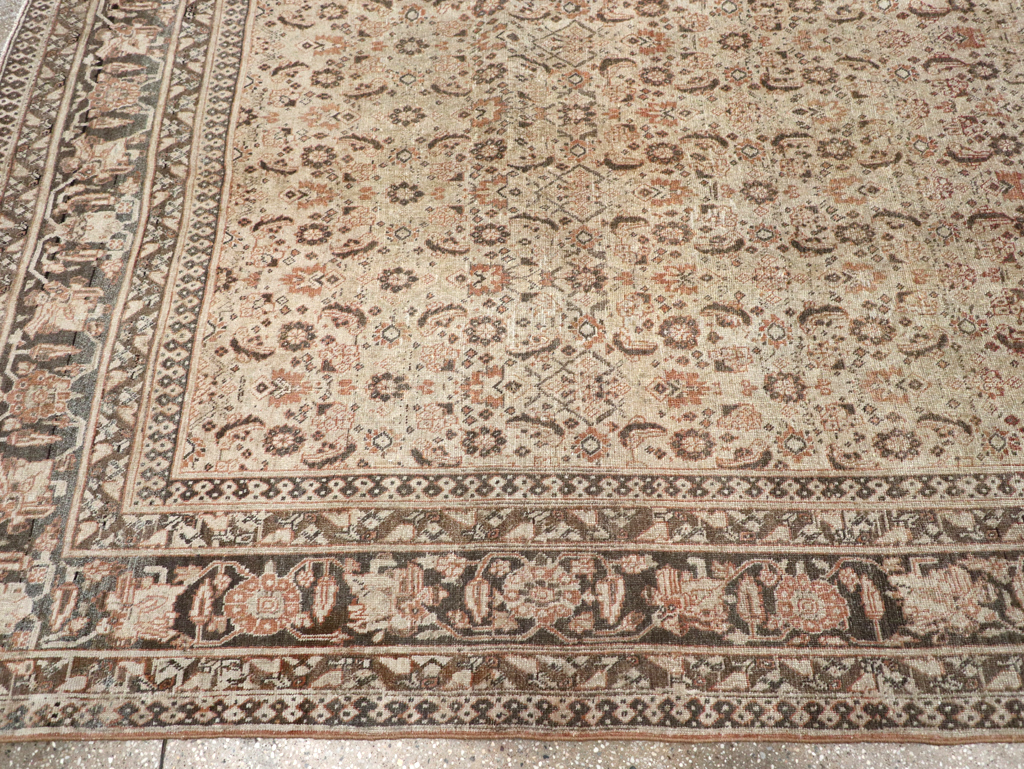 Antique Persian Tabriz Carpet, No.20025 - Staging