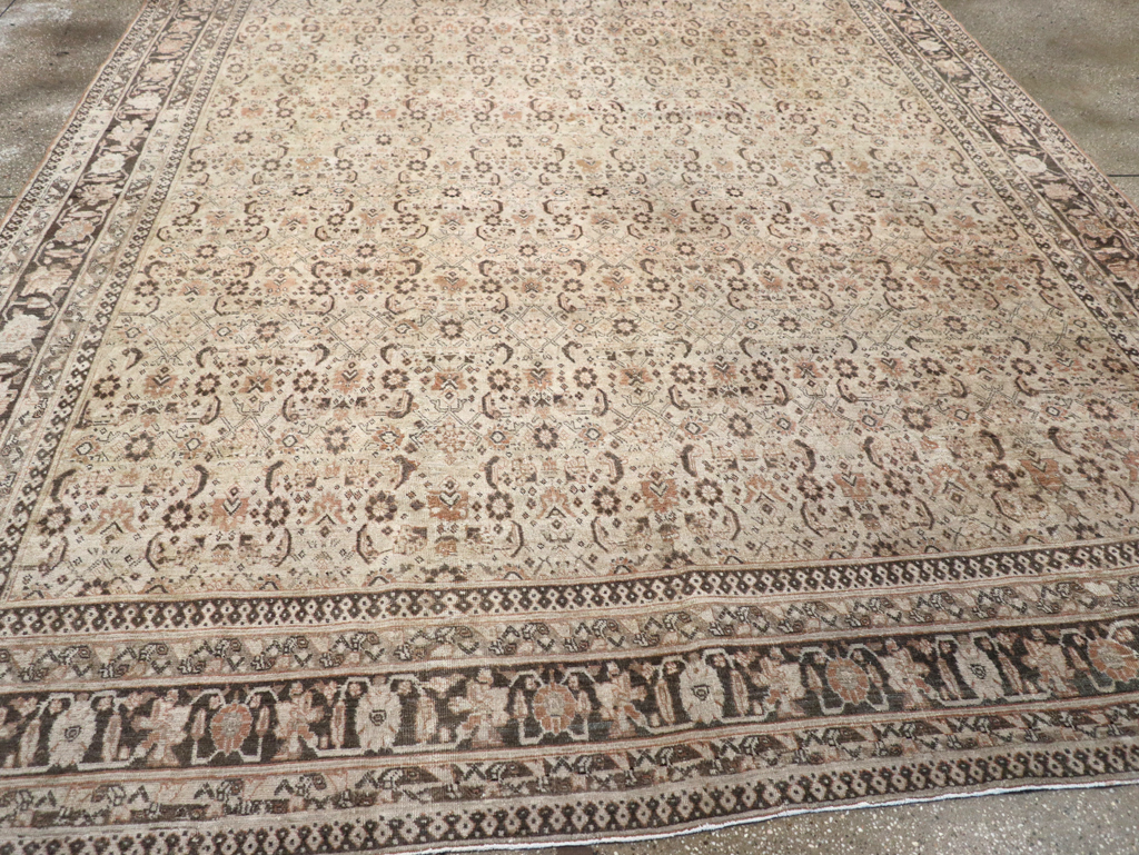 Antique Persian Tabriz Carpet, No.20025 - Staging