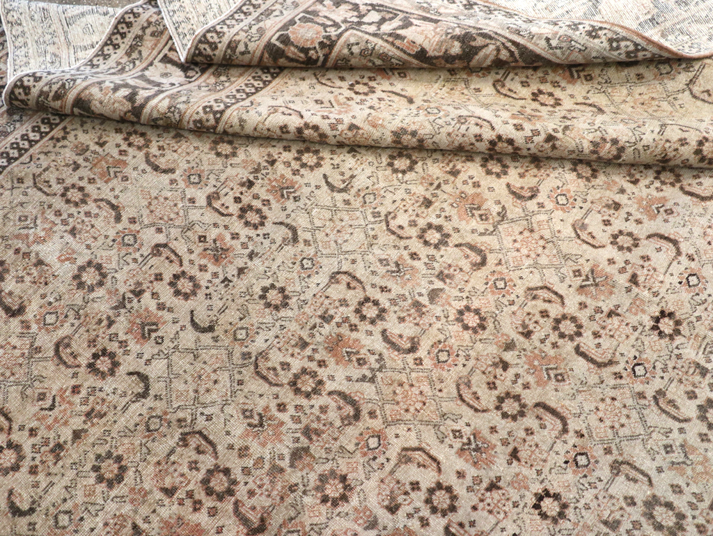 Antique Persian Tabriz Carpet, No.20025 - Staging