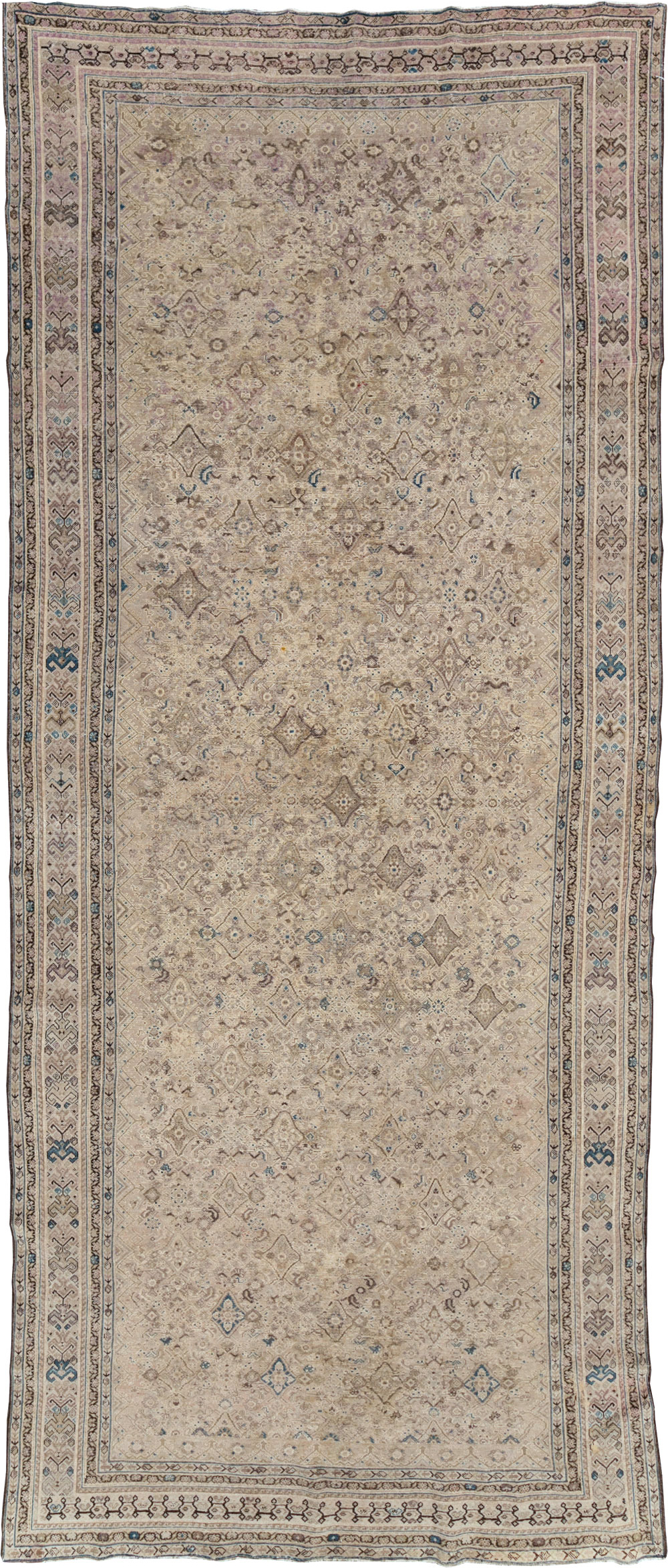 Antique Persian Malayer Gallery Carpet, No.20028 - Staging