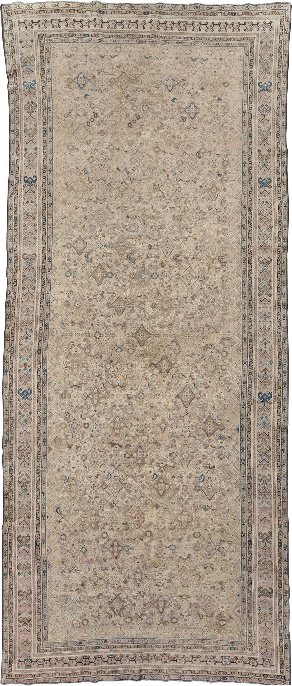 Antique Persian Malayer Gallery Carpet, No.20028 - Staging