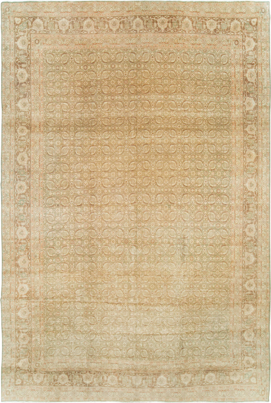 Antique Persian Lavar Kerman Carpet, No.20039 - Staging