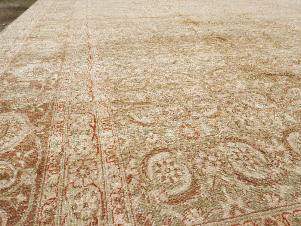 Antique Persian Lavar Kerman Carpet, No.20039 - Staging