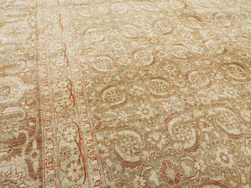 Antique Persian Lavar Kerman Carpet, No.20039 - Staging
