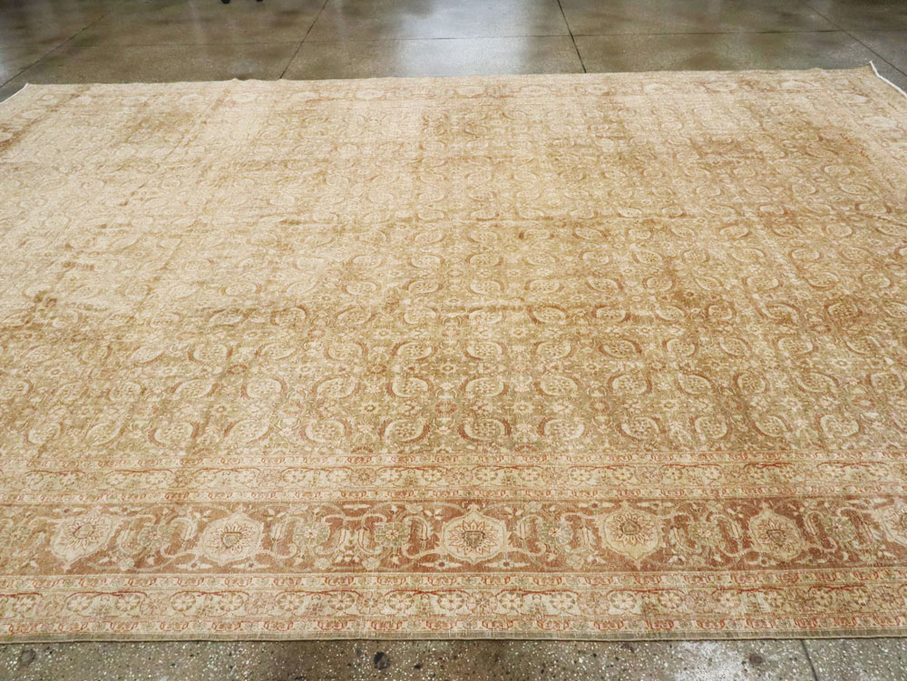 Antique Persian Lavar Kerman Carpet, No.20039 - Staging