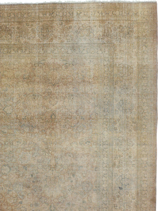 Antique Persian Tabriz Square Carpet, No.20044 - Staging