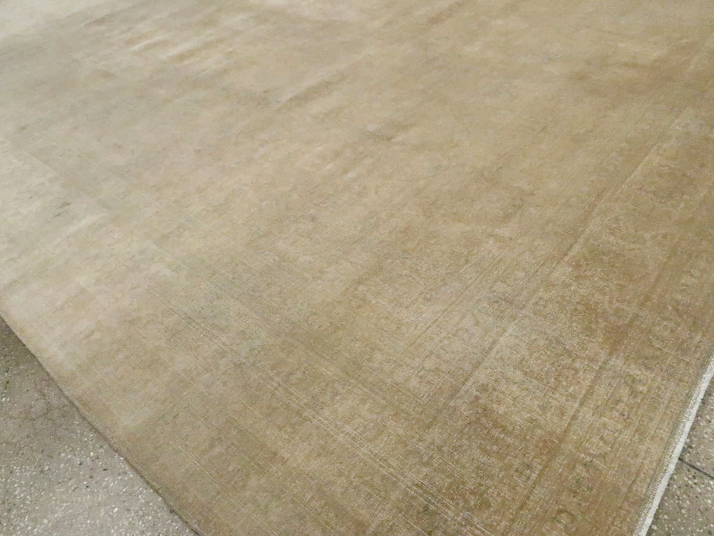 Antique Persian Tabriz Square Carpet, No.20044 - Staging