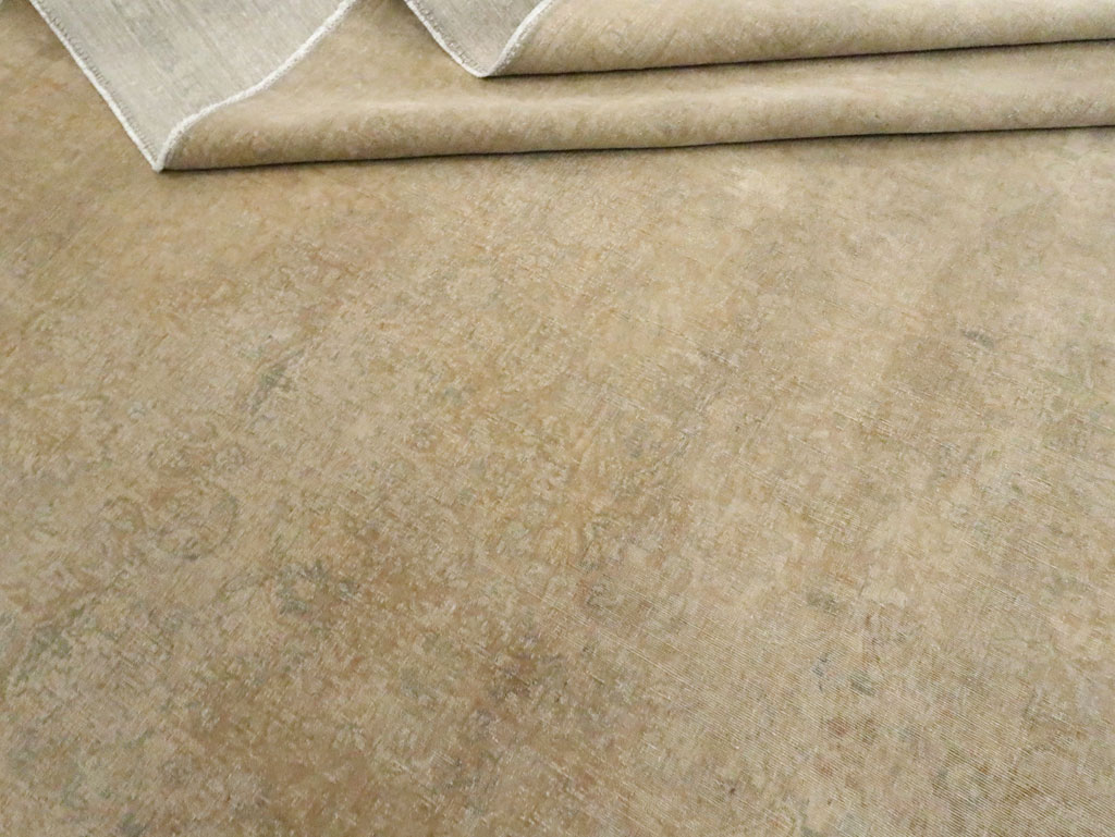 Antique Persian Tabriz Square Carpet, No.20044 - Staging