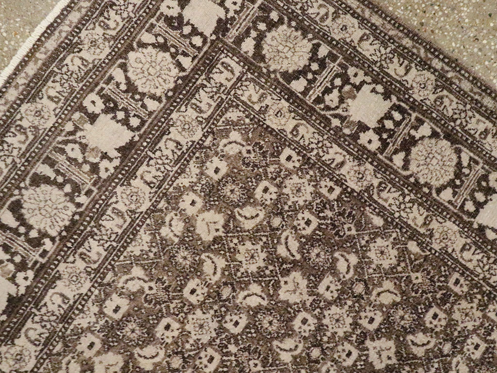 Antique Persian Senneh Tabriz Rug, No.20045 - Staging